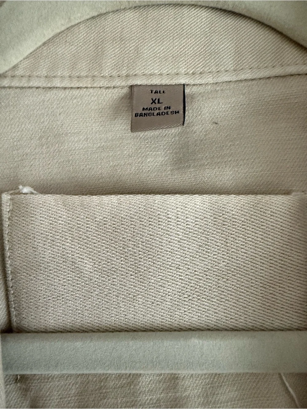 Banana Republic Men's Cream Denim Jacket - Classic Trucker Style